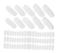 VALICLUD 100 Pièces Bracelet mécanique pratique des ongles Clous pratiquer les faux ongles art nail pratiquer des conseils sur les ongles afficher les conseils des ongles abdos blanche