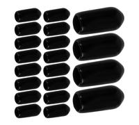 VALICLUD 100 Pièces Capuchons de Protection en Pvc pour Embouts de Serrage-tête Noirs, Compatibles et Résistants, pour Accessoires de Beauté et Tenues