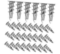 VALICLUD 100 pièces Cheville Auto-perceuse à Vis Spiralée Fixation Murale Robuste pour Plaques de Plâtre Ancrages Muraux Résistants pour Cadres et Décoration Intérieure