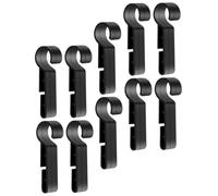 VALICLUD 100 Pièces Clips Lampe Frontale Casque Chantier Robustes Crochets Antidérapants pour Casques de Sécurité Fixation Stable pour Mineurs Pompiers Construction et Maintenance