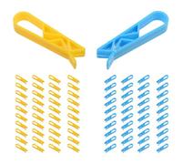 VALICLUD 100 Pièces Clips Solides pour Sacs Poubelle de Cuisine Fixation Antidérapante Réutilisable pour Sacs Déchets Intérieurs Accessoires Pratiques pour Rangement Facile et Tri Sélectif