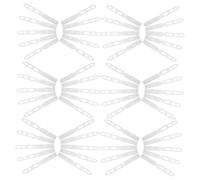 VALICLUD 100 Pièces DIY Hair Clips For Strong PP Teeth Secure Grip Crafting Hair Accessories Transparent For Pets And Daily Use