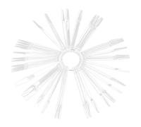 VALICLUD 100 Pièces échantillons de vernis à ongles bâtons de pratique d'affichage d'ongles trousse clou afficher de vernis à ongles Trucs pour les ongles Plastique