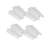VALICLUD 100 Pièces étui à pinceaux de maquillage filet maquillage pinceau blush pour le maquillage Se maquiller Couverture mélange Protection verser les Pinceaux Pochette Pinceaux blanche