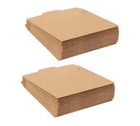 VALICLUD 100 pièces Kraft Paper CD Sleeves Cardboard Vintage Style Dvd Storage Envelopes Multipurpose For Cards Documents And Media Organization