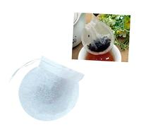 VALICLUD 100 pièces Sachets Filtre Thé Jetables Papier Rond Blancs pour Infusions Vrac