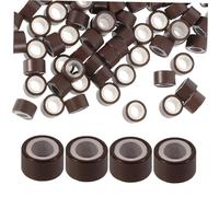 VALICLUD 1000 Pièces Boucle En Silicone Bande De Maintien De Boucles Réglables Pour Casquette Extensions De Cheveux Colorés Pour Enfants Boucle Antidérapante Gel De Silice Coffee