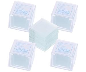 VALICLUD 1000 Pièces Lamelles Forme Carrée en Verre Transparent pour Microscopes Couvre-Objets Haute Transparence Pré-nettoyées pour Usage Scientifique Précis