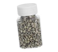 VALICLUD 1000pièces Perles Pour Tresses Antidérapantes Doublées De Silicone Kit Extensions De Cheveux à Pointe Outil De Coiffage Pour Boucles De Cheveux Dorées