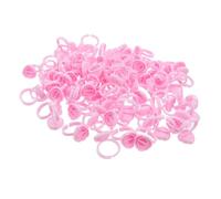 VALICLUD 100pièces Anneaux Porte-colle Pour Extensions De Cils Accessoires De Maquillage Professionnel Support Pratique Et Léger Pour Pigments Et Colle Outils De Maquillage Pour Cils