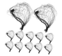 VALICLUD 100Pièces Filets à Nylon Invisible Élastiques Lot de Accessoires Habillage pour Chignon pour Hôtesses de Air Danseurs