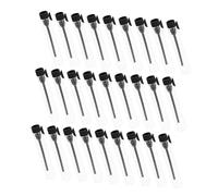 VALICLUD 100pièces Flacons Pour Parfum Et Huile Essentielle Petits Flacons Rechargeables Bouteilles De Test Avec Bouchons Noirs