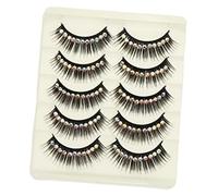 VALICLUD 10Paires Faux Cils Cils Dramatiques Longs Et Filles Idéaux Pour Spectacles Et Performances De Danse Pailleté