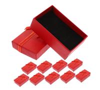 VALICLUD 10pièces Boîtes à Bijoux Carton à Motifs De Cœur Boîtes Emballage De Bijoux Pour Cadeaux à Boucles Oreilles Rangement De Parures