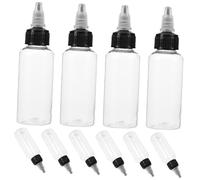 VALICLUD 10Pièces Bouteilles Transparentes à Échelle Flacons Pratiques pour Pigments et Lotions Réutilisables et Étanches pour Artistes et Projets Créatifs