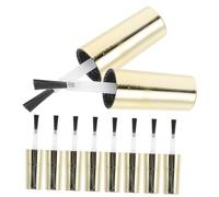 VALICLUD 10pièces Capsules De Bouteilles Vernis à Ongles Avec Pinceau Bouchons Petits Et Légers Pour Gel Cosmétiques Et Colle Réutilisables Et Durables Adaptés Pour Salon Et Usage Domestiqu