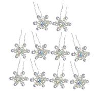 VALICLUD 10pièces Épingles à Cheveux De Mariage Forme De u Avec Perles Et Motif De Lot De Accessoires De Cheveux Pour Mariée Et Bal