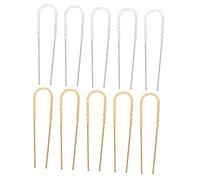 VALICLUD 10pièces Épingles à Cheveux Forme de U Accessoires Coiffure Baguettes pour Femmes Bijoux de Cheveux Style Rétro