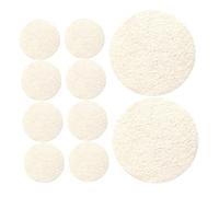 VALICLUD 10pièces Éponge De Luffa Exfoliante Pour Bain Douche Tampons De Gommage Pour Visage Nettoyage Profondeur Et Exfoliation Douce