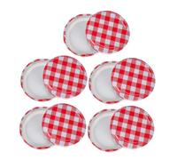 VALICLUD 10Pièces Lot de Couvercles de Bocal à Confiture Verre Couvercles à Vis pour Bocaux Accessoires pour Conserve et Stockage Alimentaire