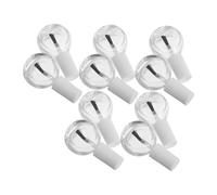 VALICLUD 10pièces Lot De Flacons Vides Verre Transparent Pour Vernis à Ongles Avec Bouchon Pinceau Pour Nail Art Et Voyages