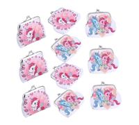 VALICLUD 10pièces Porte-Monnaie Femme Licorne Petit Portefeuille avec Fermoir Sac Pochette pour Fille Porte-Cartes Porte-clés