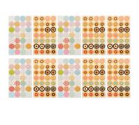 VALICLUD 1120 Autocollants de Renfort Perforés en Papier pour Trous de Classeur, Réparation et Renforcement, Design Simple et Délicat, pour Scrapbooking et Papier Fin