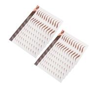 VALICLUD 12 Feuilles Autocollants Imperméables à Sourcils Hommes Décalque De Sourcil Autocollant De Mise En Forme Des Sourcils Sourcil Authentique Soin Du Visage Être Invisible Papier Brun