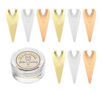 VALICLUD 12 Marque-pages en Laiton de Flèche, 12 Pièces, Beaux Marqueurs de Page Métalliques pour Documents, sans Abîmer les Pages, Assistant de Lecture