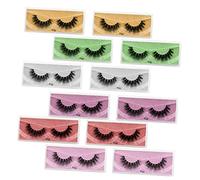 VALICLUD 12 Paires ensemble de faux cils extensions duveteux cils des yeux débutant cils denses faux cils pour danser cils artistiques cils de scène cils souples en fibre Imitation