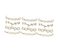 VALICLUD 12 Pcs Lacet Décoratif Boucle Chaussure Strass Décor Dentelle Baskets Perle Chaussures Clips Feuille Décor Chaussure Décoration Charmes Cuisinière Girly Décor Bottes Chaussures De