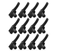 VALICLUD 12 Pièces Adaptateur de Gonfleur de Vélo en Plastique Noir | Connexion Stable, Mécanisme à Dégagement Rapide, Format Portable, Résiste aux Conditions Extérieures