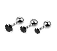 VALICLUD 12 pièces Boucles Oreilles Cartilage Acier Inoxydable Zircon Multicolore Mixte Piercing