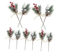 VALICLUD 12 pièces Branches de Pin Artificielles de Noël avec Cônes de Pin et pour Décorations Festives pour Maison Magasin et Restaurant