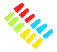 VALICLUD 12 Pièces Couvercle Du Doigt Anti-scalding Isolé Couleur Petit Doigt Cuisson Isoler Lits Bébé Silicium Couture Dé Chaleur Protège-doigts Bleu Gardien Gel De Silice