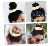 VALICLUD 12 pièces Elegant Hair Bun Maker Set Medium Beige Donut Chignon Tools For Women And Teen Practical French Hairstyle Accessories For Daily And Special Occasions