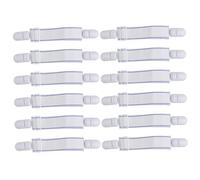VALICLUD 12 pièces Pinces de Fixation pour Draps Sangles Élastiques Antidérapantes pour Coins de Lit Clips pour Housses de Matelas et Draps Plats