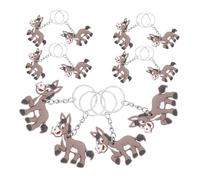 VALICLUD 12 pièces Porte-clés Ane Animaux Ferme Charm Porte Clef Suspendu Décoration Fête Garçon Fille