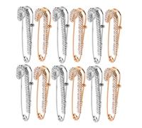 VALICLUD 12 pièces Tendeurs Pantalon et Robe Décoratifs Épingles de Sécurité Ajustables pour Femme Clips Rassembleurs pour Vêtements et Accessoires Mode