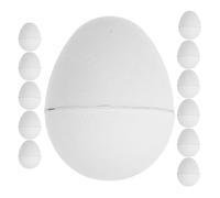 VALICLUD 12 Pièces Œufs de Pâques Bricolage Créatif Design Ouvrable à Décorer en Papier Blanc et Peinture Facile pour Activités Manuelles Familiales