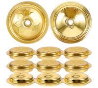 VALICLUD 12 Porte-Mèches Flottantes en Aluminium 4 CM pour Lampe à Huile sur Plateau d'eau Support Disque Compact Léger pour Lampe Bouddhiste Lot de 12 Pièces Décoratives et Solide