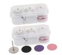 VALICLUD 120 Pièces Disques Remplacement avec Foret Métallique pour Électrique des Élimination des Peaux Mortes Callosités Dures pour Hommes et Femmes