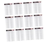 VALICLUD 12feuilles Autocollants Pour Sourcils Transférables Autocollants De Tatouage De Sourcils Outil De Mise Forme Pour