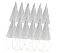 VALICLUD 12Pièces Chapeaux de Scintillants Triangle pour Garçon Fille Adultes Décorations Anniversaire Élégantes Cordon de Maintien