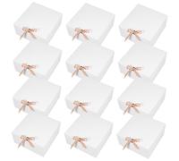 VALICLUD 12pièces Coffret Cadeau Pour Demoiselle Honneur Boîte Cadeau Papier à Clapet Avec Couvercle
