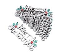VALICLUD 12Pièces Décoration de Porte de Noël Lettres Joyeux Noël Ornements Suspendus pour Ambiance Festive Accueillante