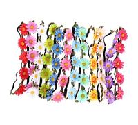 VALICLUD 12pièces Serre-tête à Marguerite Guirlande De Fleurs Pour Cheveux Couronne De Fleurs Coiffe Pour Femme Lot De Bandeaux