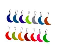 VALICLUD 14 pièces Porte-clés Réfléchissant Lune avec Chaîne Pendentifs Visibles pour Sacs École Cyclisme et Activités Nocturnes Extérieur