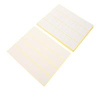 VALICLUD 15 feuilles Étiquettes Autocollantes Blanches Petits Stickers Adhésifs Faciles à Écrire Résistants et Pratiques pour Prix Organisation Bureau et Maison Lot