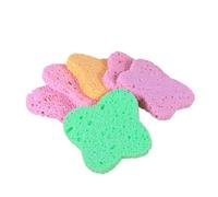 VALICLUD 15 pièces Éponges Nettoyantes Visage Naturelles Pulpe de Bois Super Douces et Exfoliantes Accessoires Maquillage Multifonctions pour Nettoyage et Épurateur de Couleur Aléatoire